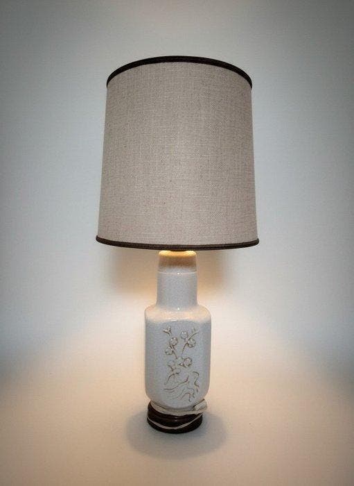 Tafellamp - cracklè - Lamp Mid Century Cracklè, Antiek en Kunst, Antiek | Verlichting