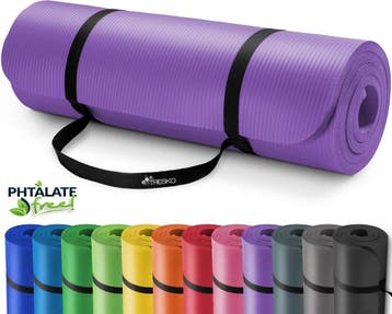 Yoga mat lila - 190x100x1,5 cm - dikke mat - fitnessmat -, Sport en Fitness, Overige Sport en Fitness, Verzenden, Nieuw