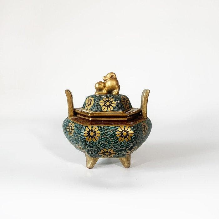 Kutani Ware () - Yzan () - Brûleur dencens -, Antiquités & Art, Antiquités | Autres Antiquités