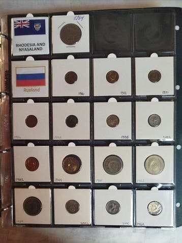Wereld. Lot of 348 munten (Zonder minimumprijs)