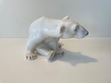 Bing & Grondahl - Figuur - Polar bear porcelain figurine -, Antiquités & Art