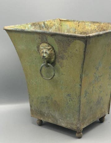 Jardinière - Metaal - cachepot, Antiek en Kunst