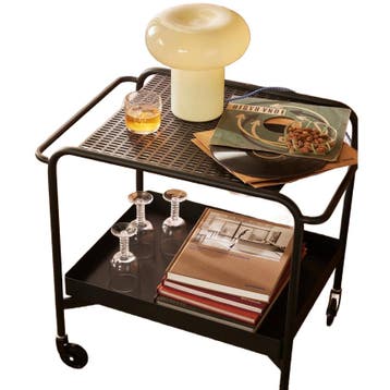 Serveerwagen - Bijzettafel - Ongebruikt, Verzenden, Zo goed als nieuw, Metaal of Aluminium, 60 cm of meer
