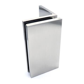 Glasklem Porto Select glas/wand 90° - RVS, Doe-het-zelf en Bouw, Verzenden, Nieuw