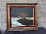Piet Mees (XX) - Winterlandschap, Antiek en Kunst