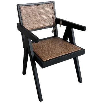 Madam Stoltz 39. Madam Stolz Houten Eetkamer Stoel Zwart, Huis en Inrichting, Verzenden, Gebruikt, Zwart, Bohemian