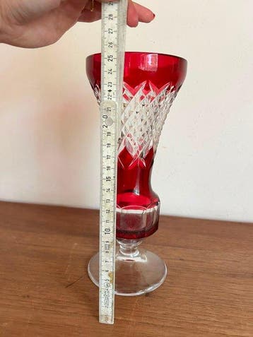 Geslepen kristal - Val Saint Lambert - Vaas - Kristal - Val