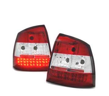 Feux Arrière Pour Opel Astra G 3P 5P 97-04 Led Rouge Blanc, Verzenden