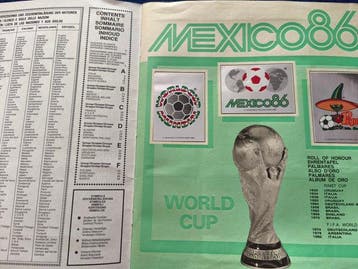 Panini WC Mexico 86 Maradona sticker in good condition, Foil