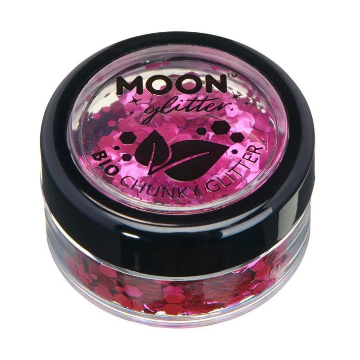 Moon Glitter Bio Chunky Glitter Dark Rose 3g, Hobby en Vrije tijd, Feestartikelen, Nieuw, Verzenden