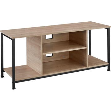 tectake TV-meubel met 4 open vakken en verstelbare plank - 1, Verzenden, Nieuw