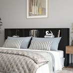 vidaXL Hoofdbordkast 220x18,5x104,5 cm zwart, Huis en Inrichting, Slaapkamer | Bedden, Verzenden, Nieuw