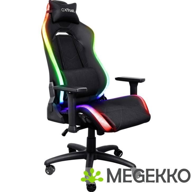 Trust GXT 719 Ruya RGB Gaming Stoel Zwart, Huis en Inrichting, Bureaustoelen, Nieuw, Verzenden