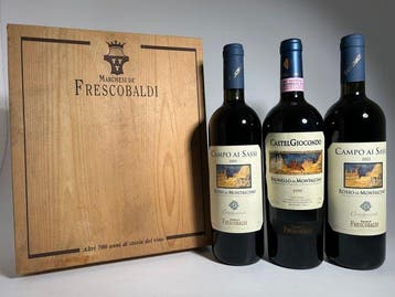 1999 CastelGiocondo Brunello di Montalcino & 2002 Campo ai, Verzamelen, Wijnen, Nieuw