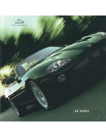 2001 JAGUAR XK BROCHURE ENGELS