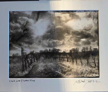 Michael Joseph (1941-) - Clouds over Favreau vines