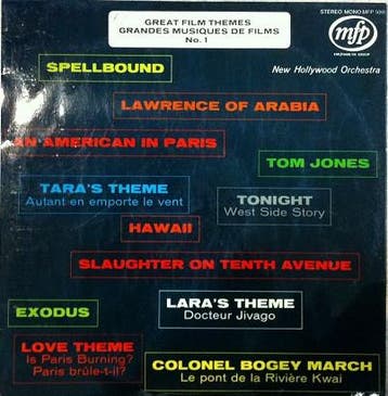 New Hollywood Orchestra – Great Film Themes No 1 (LP), Verzenden