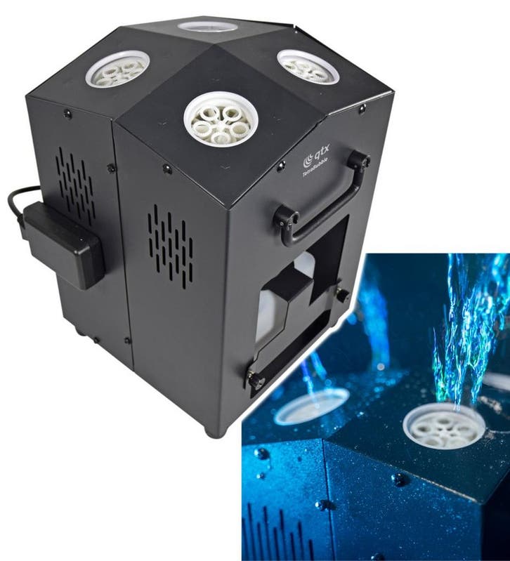 QTX Tetra Bubble Hoge Output 4 Wiels Bubbel Machine, Musique & Instruments, DJ sets & Platines