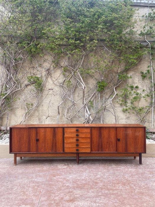 Fratelli Saporiti - Alberto Rosselli - Credenza - teak -, Antiek en Kunst, Kunst | Designobjecten