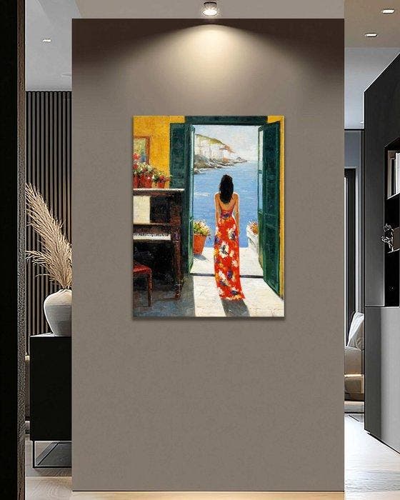 Pippo - The Sea Calls Me Home, Antiquités & Art, Art | Peinture | Moderne