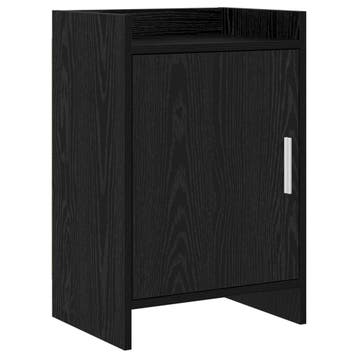 vidaXL Nachttafels Zwart eiken 40 x 30 x 60 cm Bewerkt hout, Huis en Inrichting, Slaapkamer | Nachtkastjes, Verzenden, Nieuw