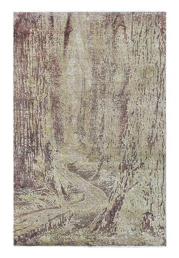Tapis de designer avec beaucoup de soie - Tapis - 293 cm -
