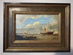 Paul van de Venne (XIX-XX) - Holländische Marine mit, Antiek en Kunst, Kunst | Schilderijen | Klassiek