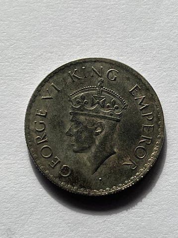 Brits India. George VI. 1 Rupee 1938 (Zonder minimumprijs)
