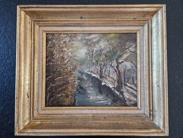 Lucien Delarue (1925-2011) - Chemin en Sologne