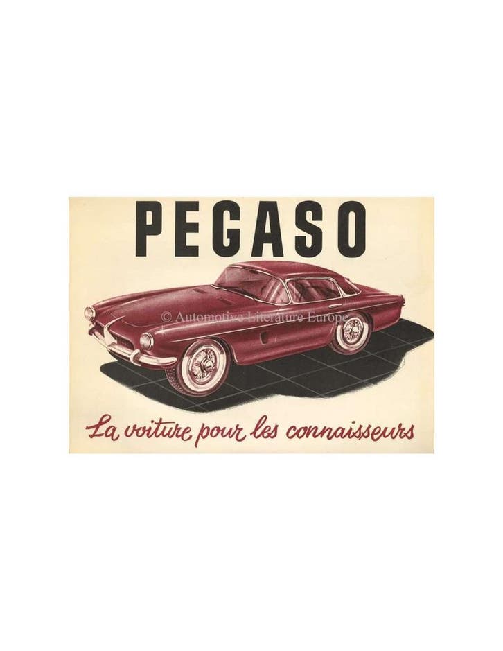 1956 PEGASO Z-103 LEAFLET FRANS, Livres, Autos | Brochures & Magazines, Enlèvement ou Envoi
