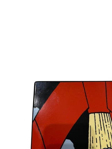 Tintin - Tintin - plaque émaillée lune - 35x35cm, Nieuw