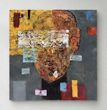 Hoang A - LInconnu 120 120 cm, Antiek en Kunst