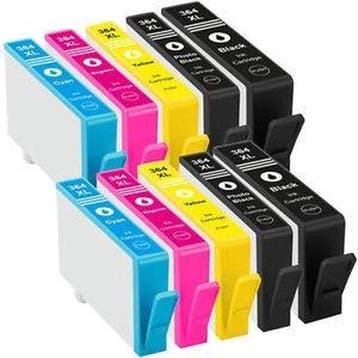 2dekans | Huismerk 364XL 10 cartridges geschikt voor HP, Ophalen of Verzenden