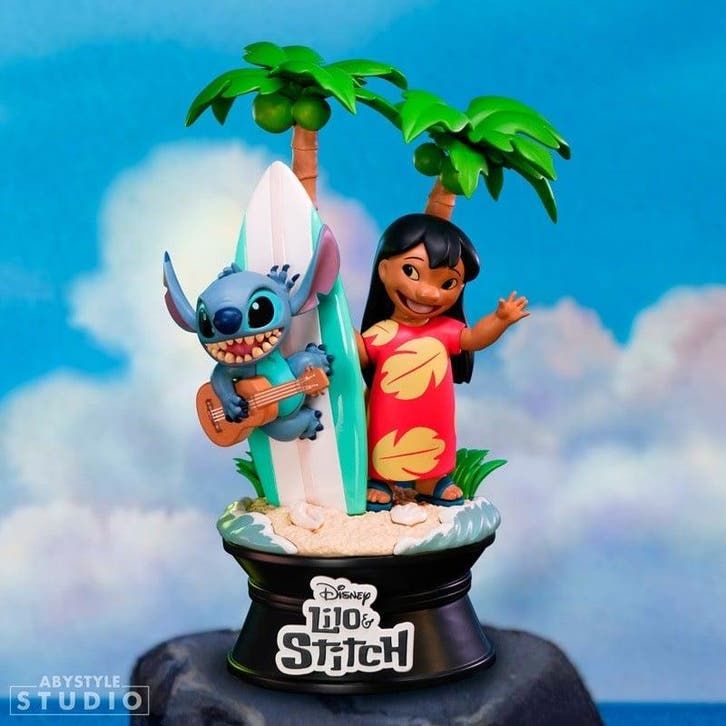 Lilo & Stitch Statue 1/10 Surfboard 17 cm, Verzamelen, Disney, Nieuw, Ophalen of Verzenden
