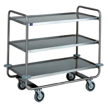 Wagen | RVS | 3 Schappen | 1100x600x1000(h)mm Mastro, Verzenden, Nieuw in verpakking