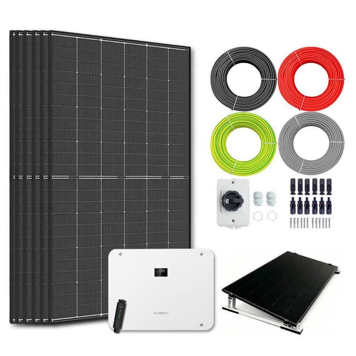Zonnepanelen pakket voor platdak - 4.2 kW - 6x 700, Doe-het-zelf en Bouw, Zonnepanelen en Toebehoren, Ophalen of Verzenden