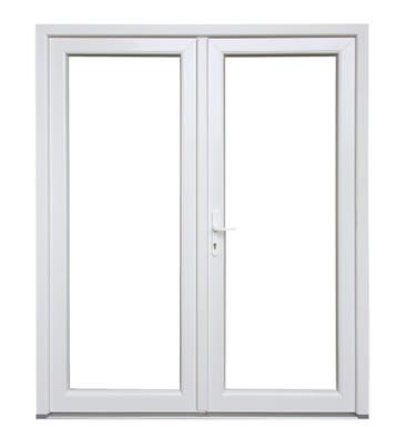Dubbele deur Premium Plus b200 x h215 cm wit, Doe-het-zelf en Bouw, Nieuw, Ophalen of Verzenden, Buitendeur, Glas
