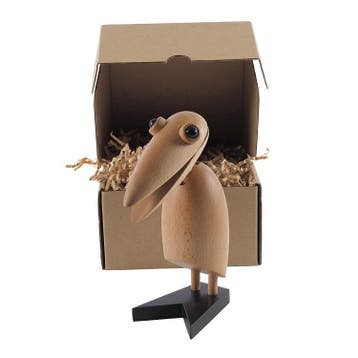 Clip oiseau style  poupée en bois, Verzenden