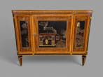 Buffetkast - Satijnhout, Esdoorn, Ebbenhout -