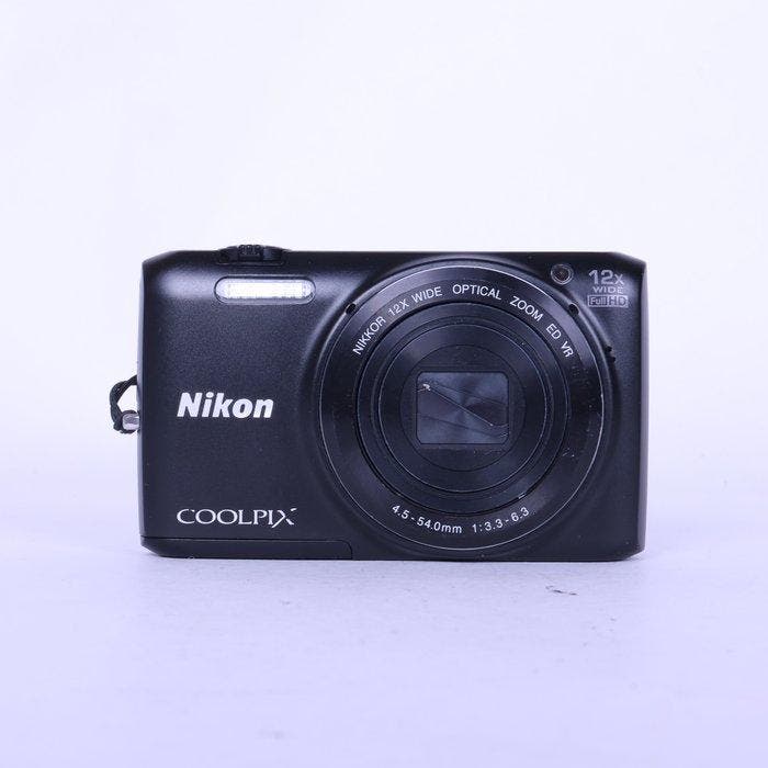 Nikon Nikon Coolpix S6800 Compact Digital Camera Black +, Audio, Tv en Foto, Fotocamera's Digitaal