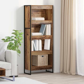 vidaXL Boekenkast 60 x 30 x 155 cm Bewerkt hout Oud Hout, Huis en Inrichting, Kasten | Boekenkasten, Verzenden, Nieuw