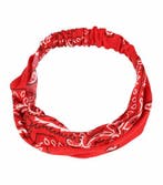 Haarband 3-in-1 - Paisley Print - Rood, Nieuw