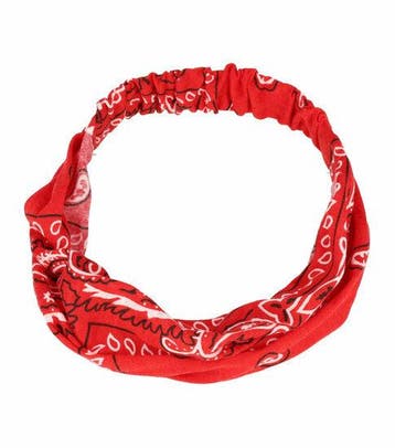 Haarband 3-in-1 - Paisley Print - Rood