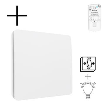Slimme Draadloze Wandschakelaar | Wit | RF 433Mhz | 1 knop |, Verzenden