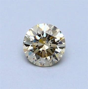 1 pcs Diamant (Natuurlijk gekleurd) - 0.52 ct - Rond - Fancy