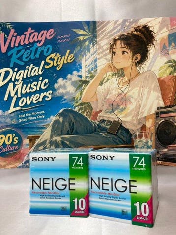 Sony NEIGE 74 Minutes Minidisc Nombre darticles : 2, Nieuw