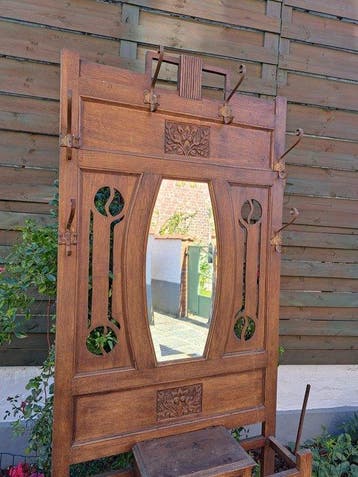 Meuble dappui - Bois - Vestiaire dentrée