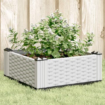 vidaXL Plantenbak met pinnen 42,5x42,5x28,5 cm polypropeen, Tuin en Terras, Verzenden, Nieuw