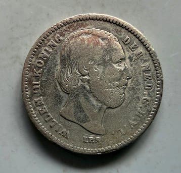 Nederland. Willem III. 25 Cents 1890 (Zonder minimumprijs), Postzegels en Munten, Munten | Nederland