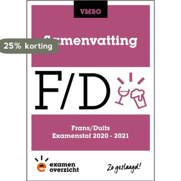 ExamenOverzicht - Samenvatting Frans en Duits VMBO, Boeken, Verzenden, Gelezen, ExamenOverzicht
